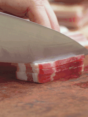 金字淡咸肉切絲。