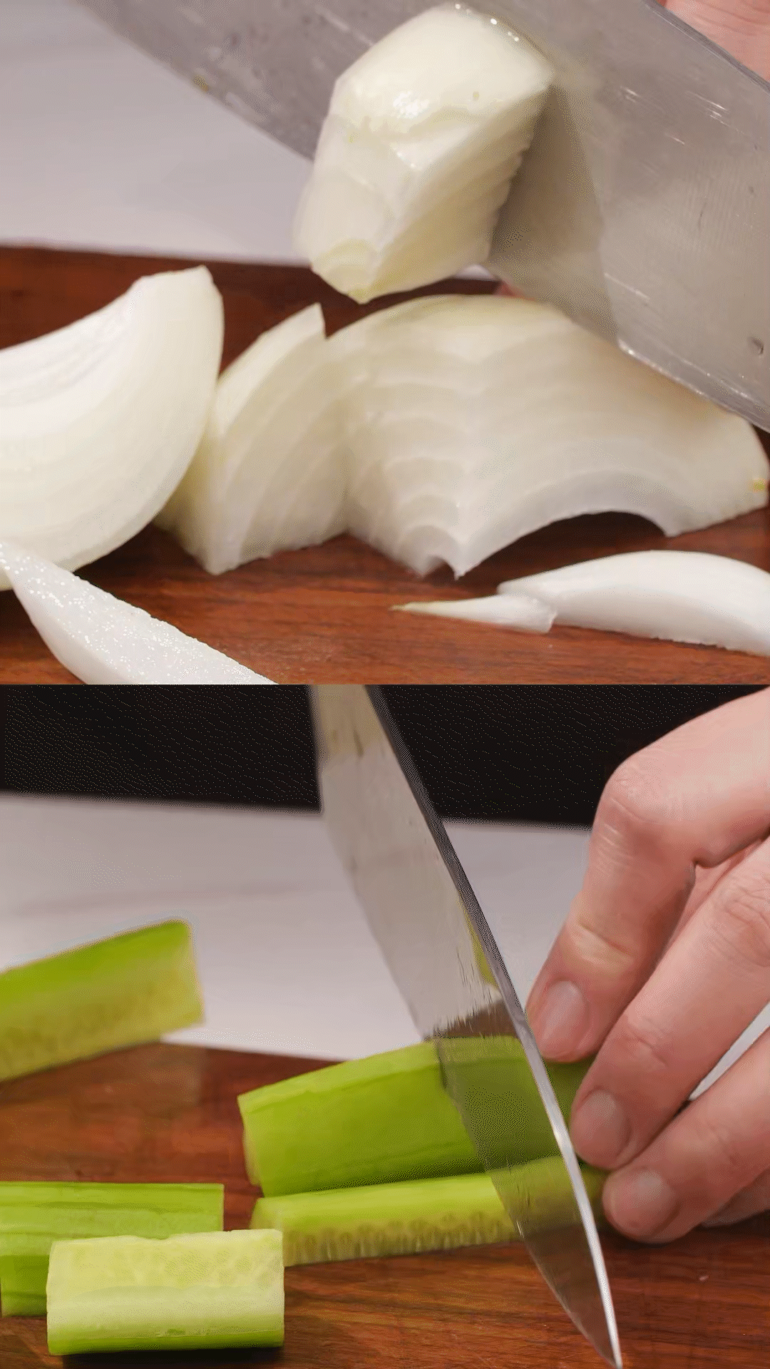 番茄、黃瓜、洋蔥切丁，用適量鹽殺水